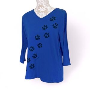 Marüshka paw print vneck
